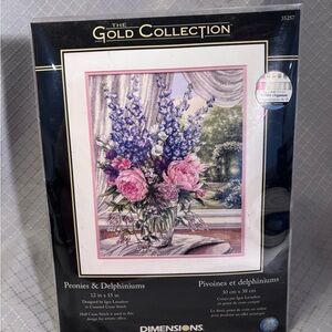Dimensions Gold Collection Peonies & Delphiniums